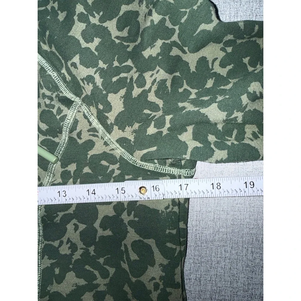 Cabi Women Green Camo Floral‎ Zip Hoodie and Leggings Lounge Set Small 4030 4032